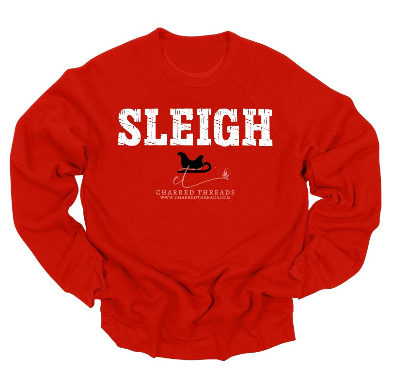 SLEIGH – Bold Holiday Graphic Tee & Crewneck