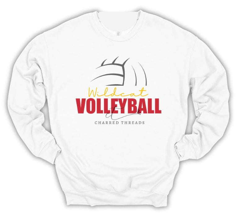 Wildcat Volleyball Arch Script Collection | Tee, Long Sleeve, Crewneck & Hoodie
