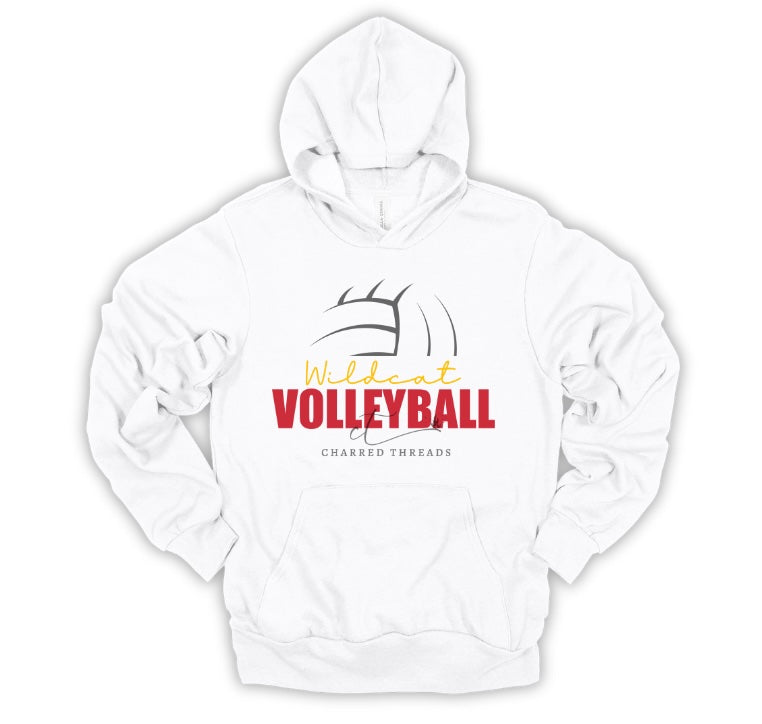 Wildcat Volleyball Arch Script Collection | Tee, Long Sleeve, Crewneck & Hoodie
