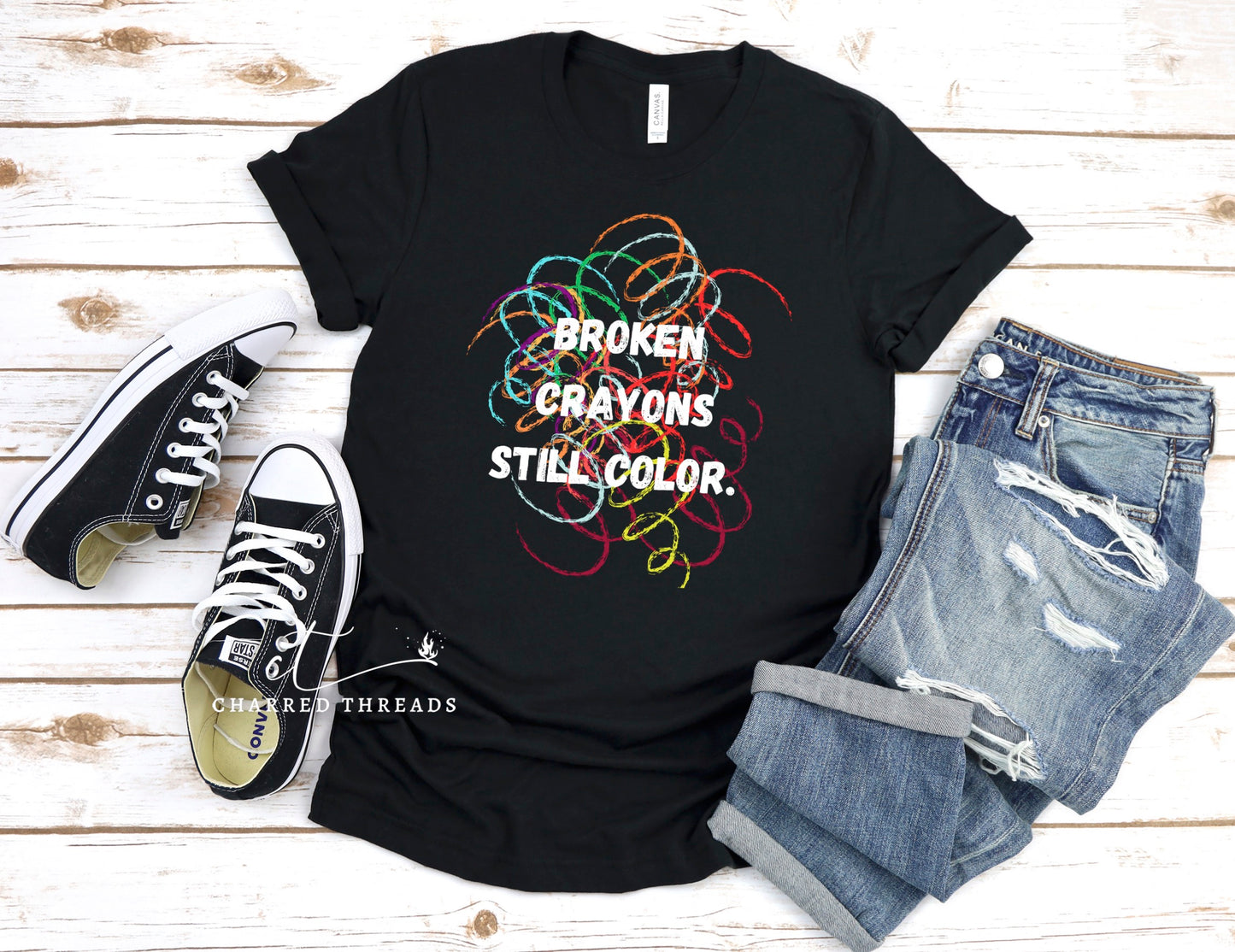 Broken Crayons Still Color Short Sleeve Shirt