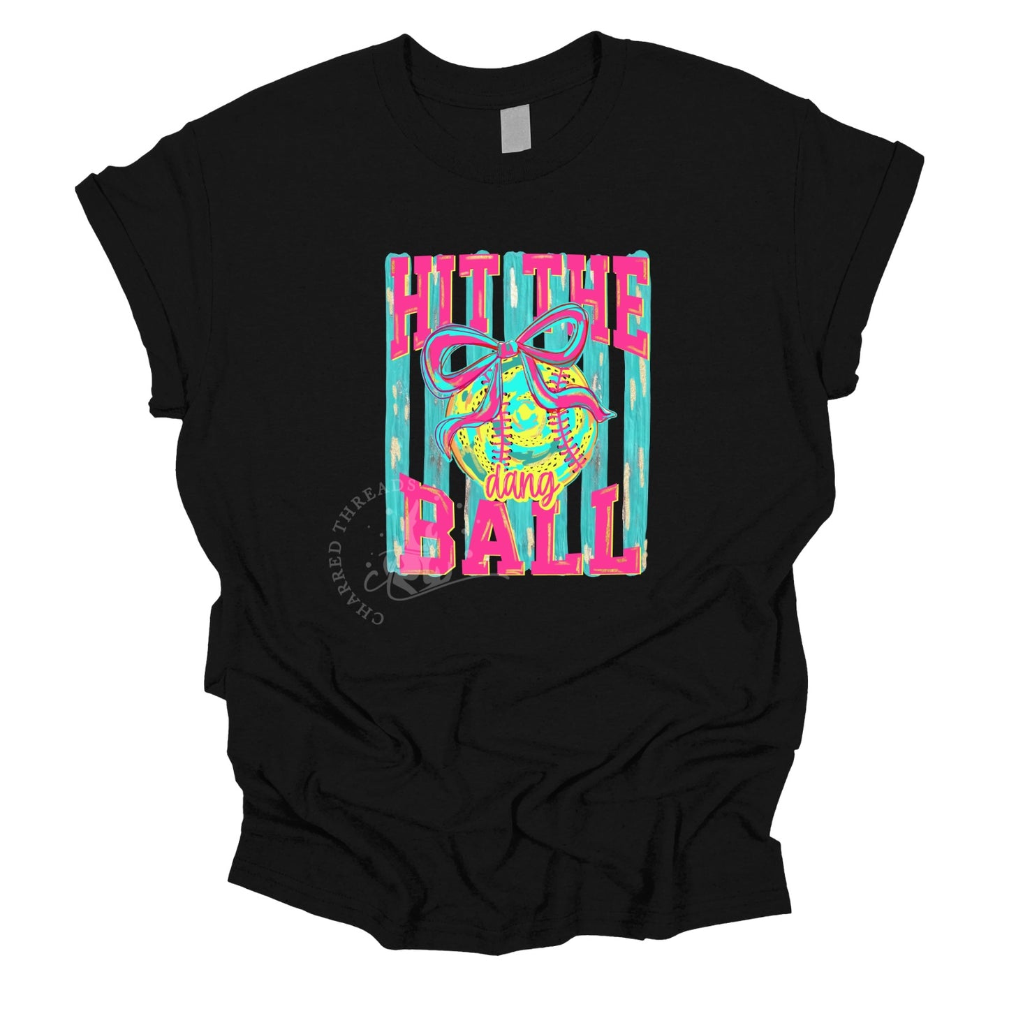 Hit The Dang Ball Softball Tee | Preppy Softball Shirt
