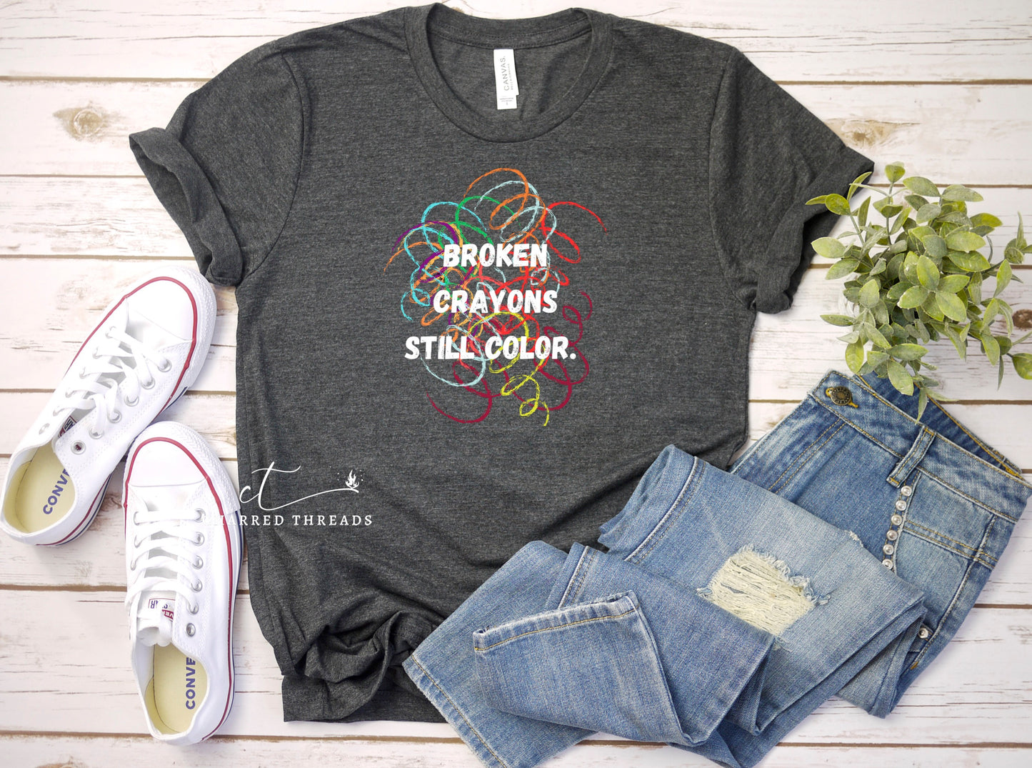 Broken Crayons Still Color Short Sleeve Shirt