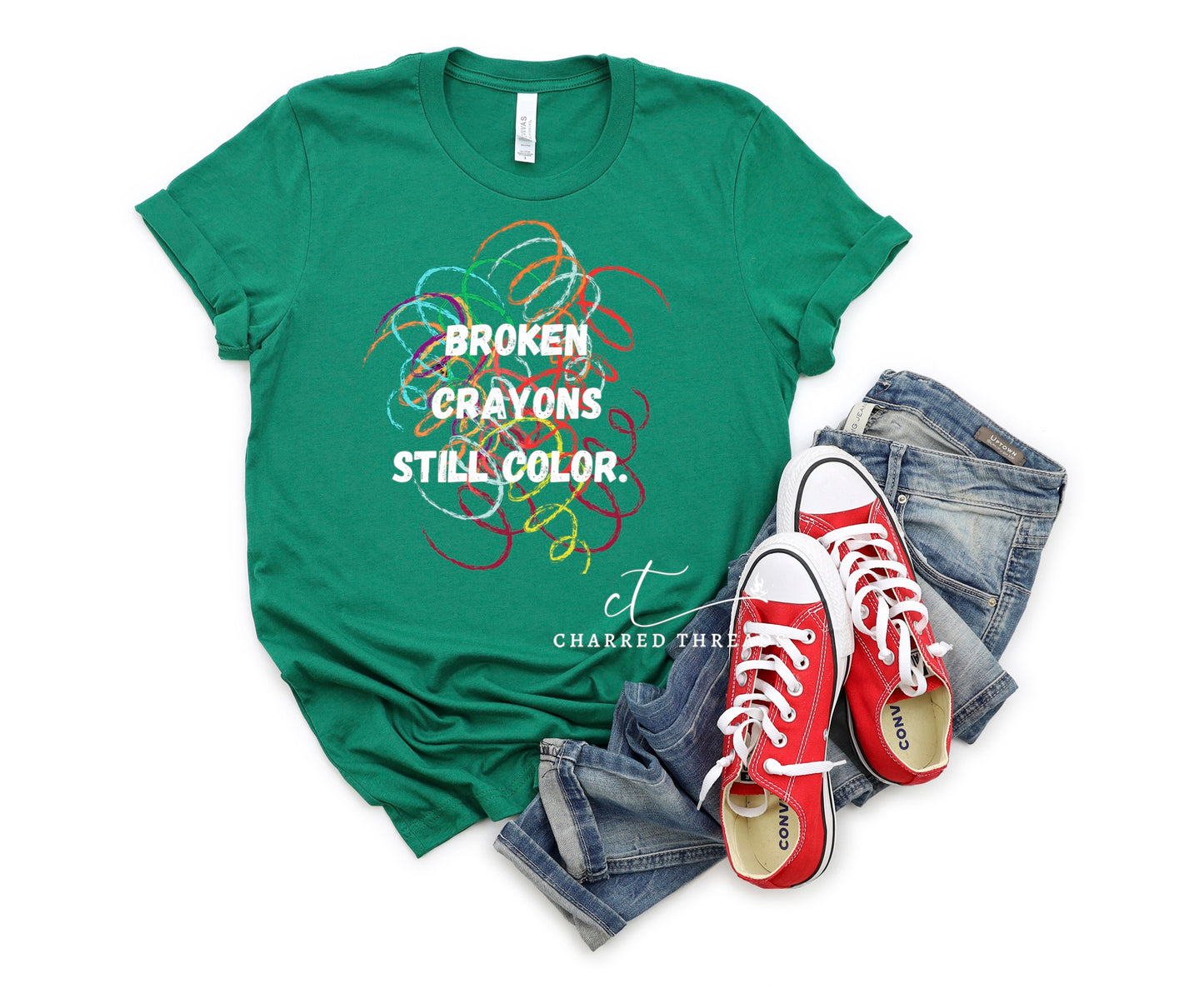 Broken Crayons Still Color Short Sleeve Shirt