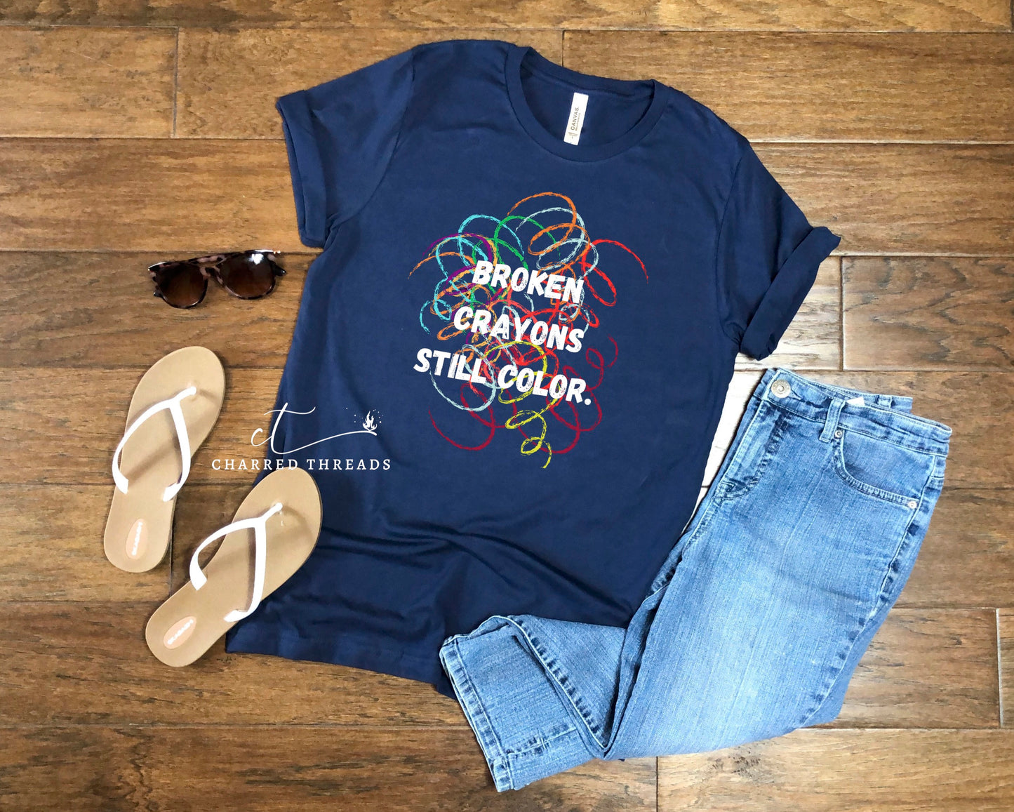 Broken Crayons Still Color Short Sleeve Shirt