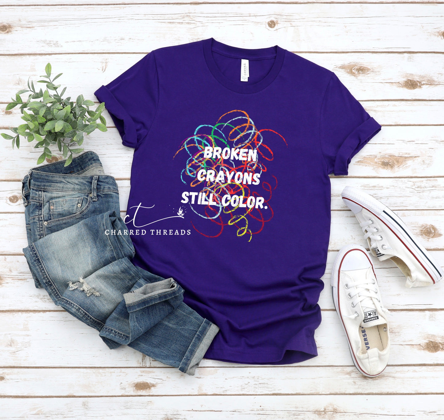 Broken Crayons Still Color Short Sleeve Shirt