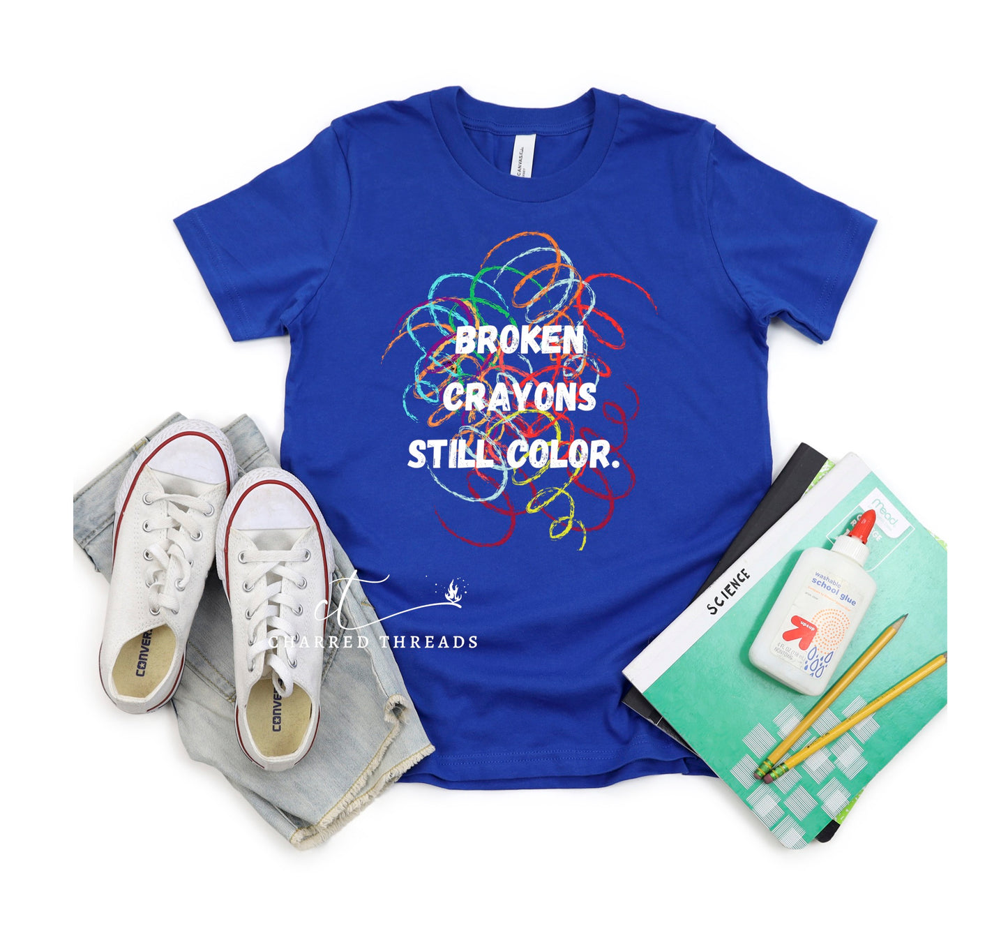 Broken Crayons Still Color Short Sleeve Shirt