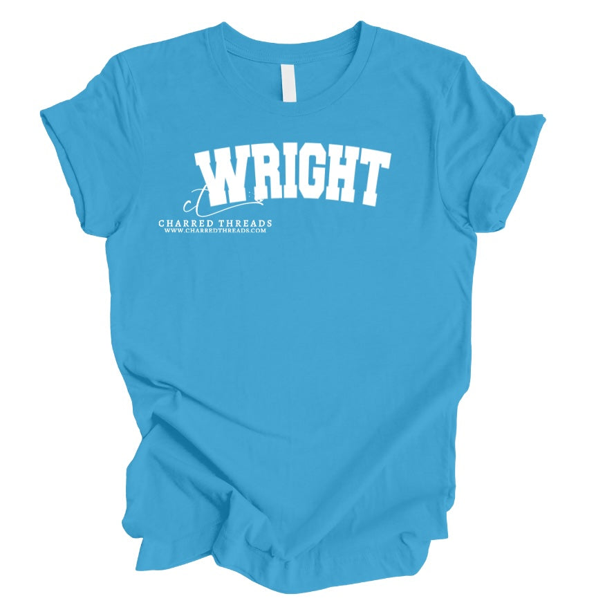 2025 Wright Elementary Varsity Arched Letter Collection | Tee, Long Sleeve, Crewneck & Hoodie