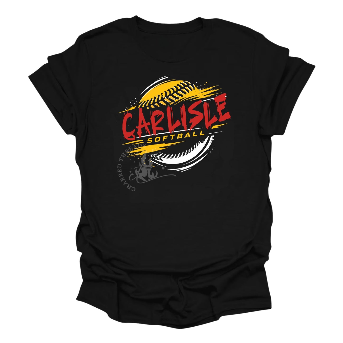 Carlisle Wildcats Softball Grunge Shirt | Softball Graphic Tee | Carlisle Game Day Shirt