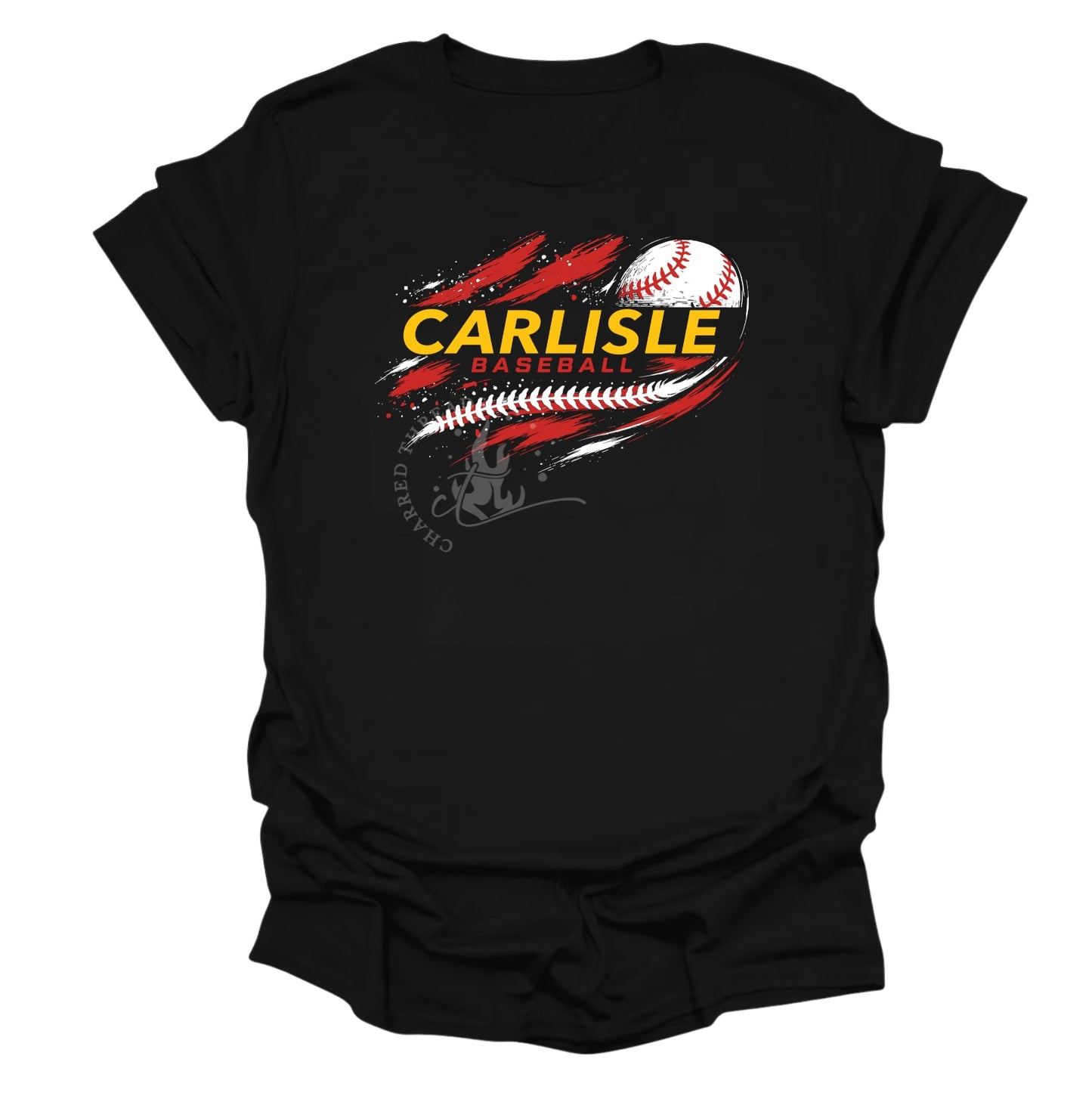 Carlisle Baseball Paint Stroke Shirt | Carlisle Baseball Tee | Game Day Shirt