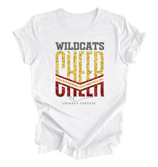 Wildcats Glitter Force Collection | Tee, Crewneck, Hoodie, Shorts, or Joggers | Infant–Adult Sizes