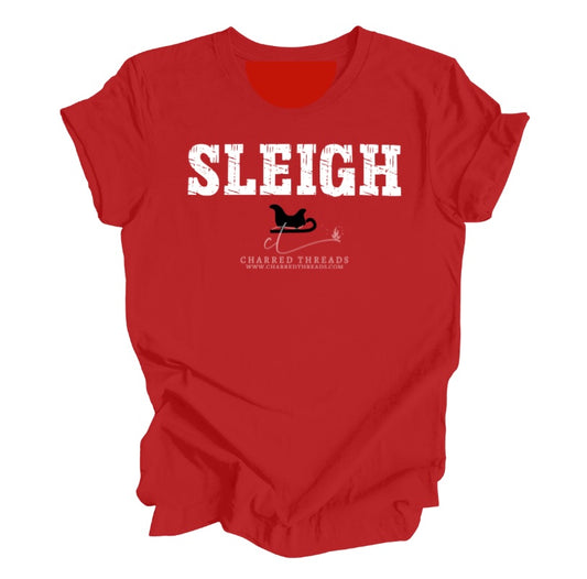 SLEIGH – Bold Holiday Graphic Tee & Crewneck
