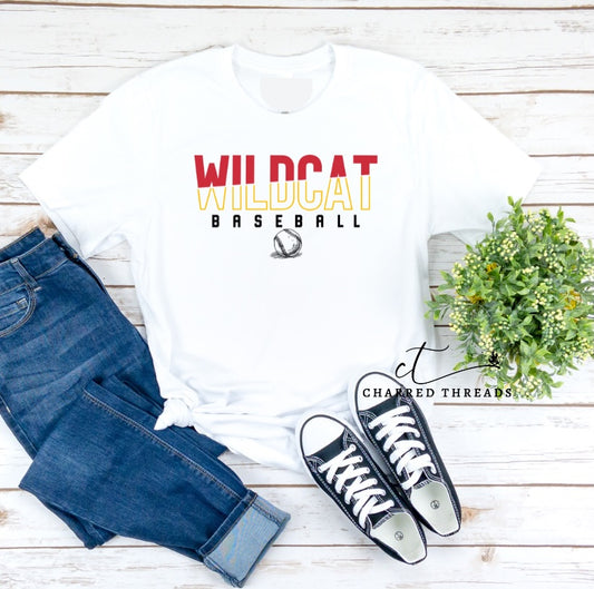 Wildcat Baseball Short Sleeve Tee