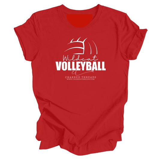 Wildcat Volleyball Arch Script Collection | Tee, Long Sleeve, Crewneck & Hoodie
