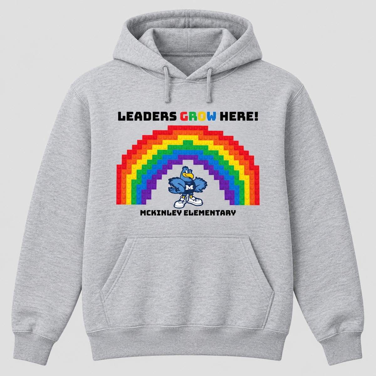 2022 McKinley Elementary Leaders Grow Here Hooded Sweatshirt