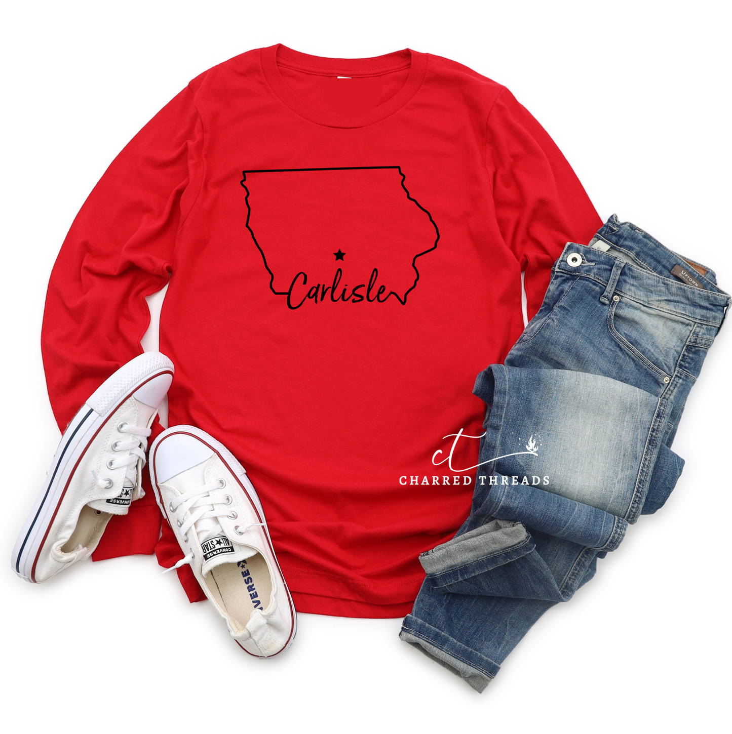 Carlisle Hometown Pride Short Sleeve Graphic Long Sleeve T-Shirt