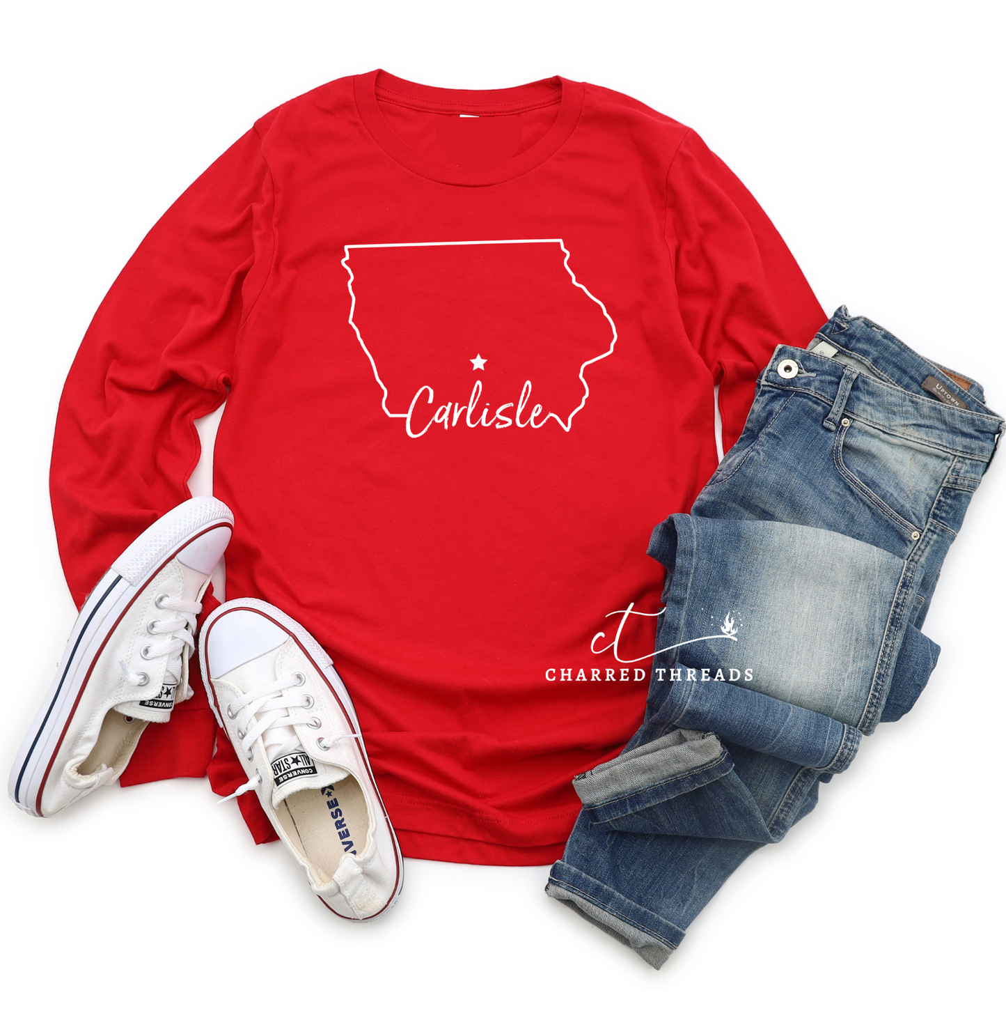 Carlisle Hometown Pride Short Sleeve Graphic Long Sleeve T-Shirt