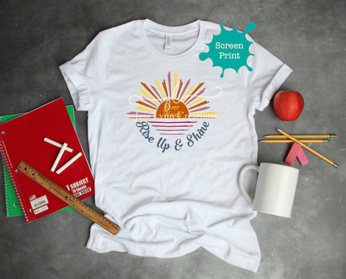 2021 River Woods Elementary Rise Up & Shine Short Sleeve Shirt