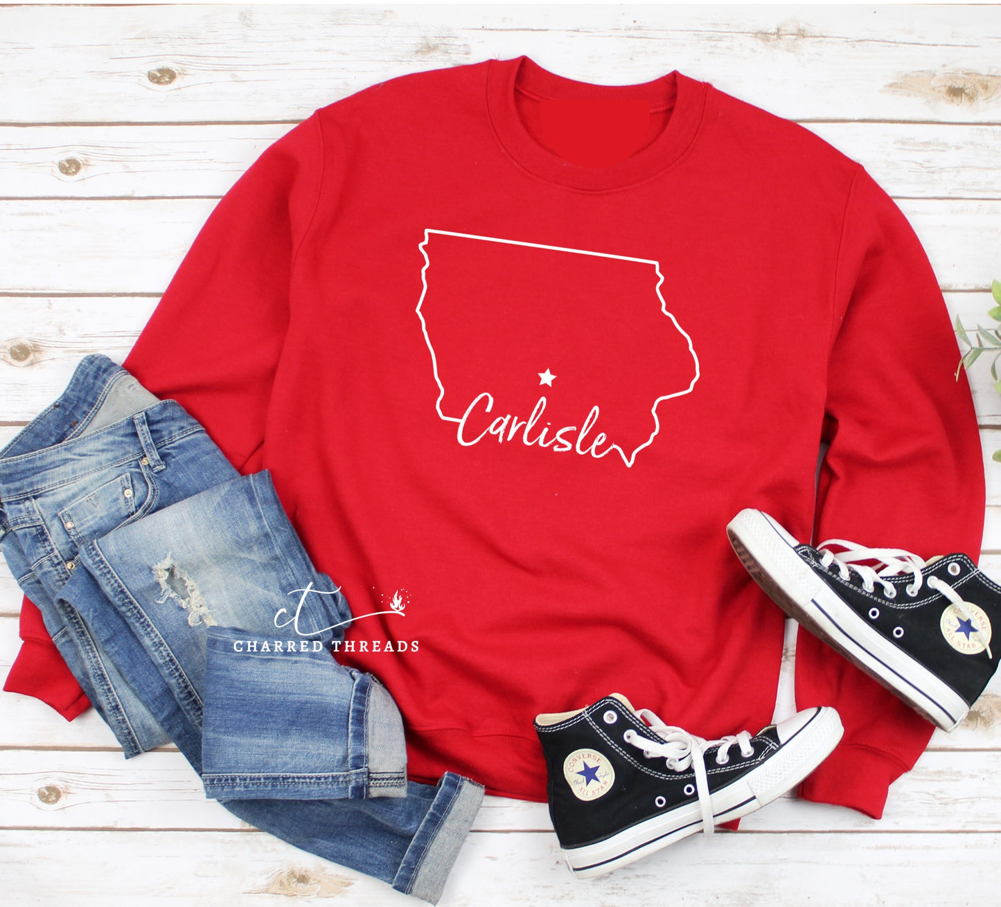 Carlisle Hometown Pride Short Sleeve Graphic Crewneck Sweatshirt