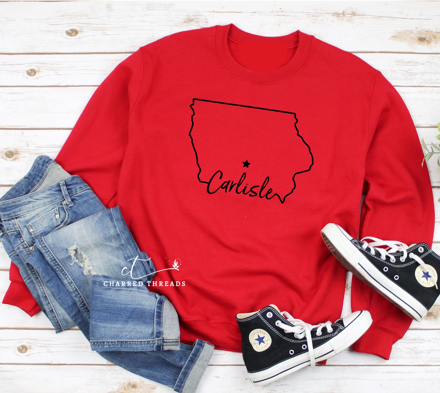 Carlisle Hometown Pride Short Sleeve Graphic Crewneck Sweatshirt
