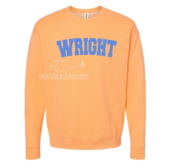 2025 Wright Elementary Varsity Arched Letter Collection | Tee, Long Sleeve, Crewneck & Hoodie