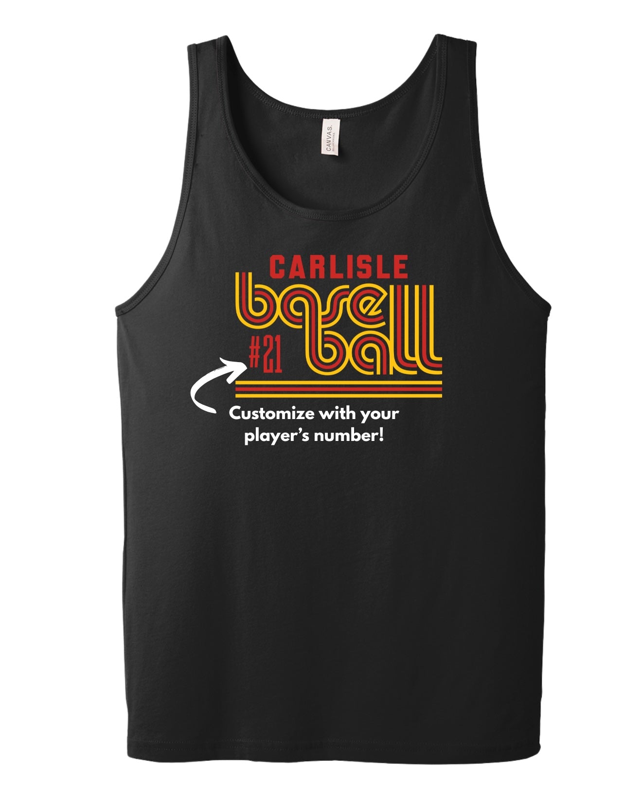 Carlisle Retro Baseball Tank | Unisex Jersey Tank | Carlisle Baseball Tank