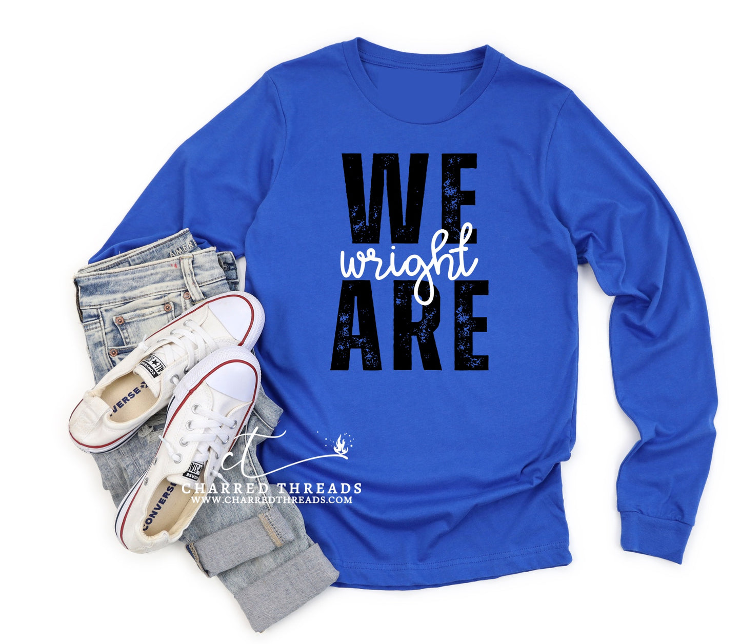 2024 Wright Elementary We Are Wright Long Sleeve Graphic T-Shirt