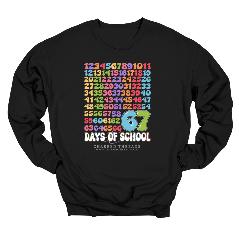 67 Days of School – Teacher Milestone Apparel Collection