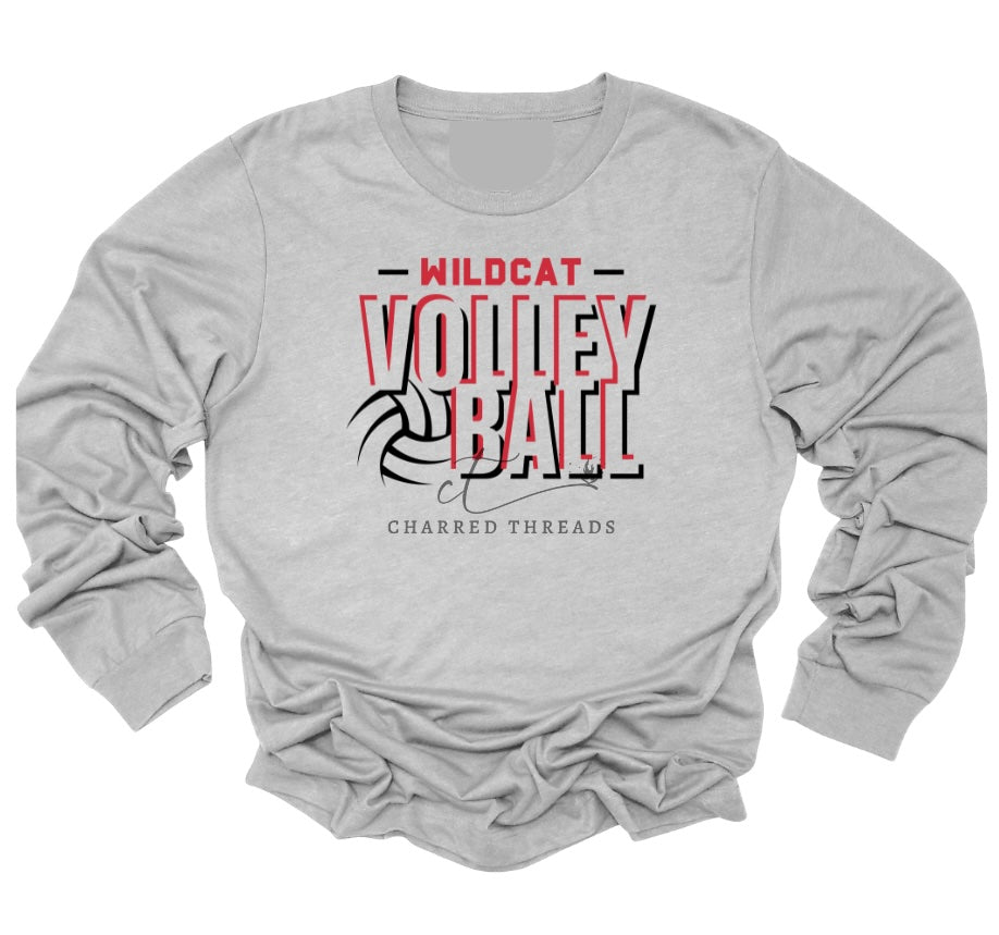 Wildcat Volleyball Bold Block Collection | Tee, Long Sleeve, Crewneck & Hoodie