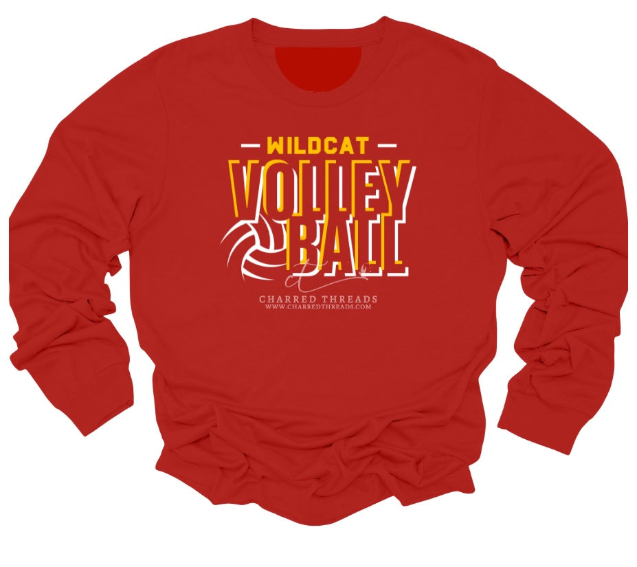 Wildcat Volleyball Bold Block Collection | Tee, Long Sleeve, Crewneck & Hoodie