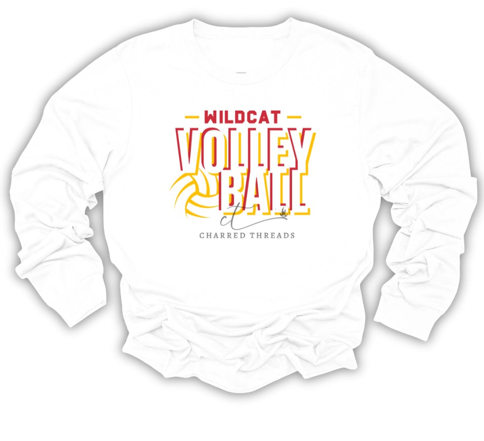 Wildcat Volleyball Bold Block Collection | Tee, Long Sleeve, Crewneck & Hoodie