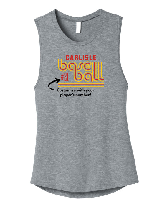 Carlisle Retro Baseball Muscle Tank | Women’s Game Day Tank
