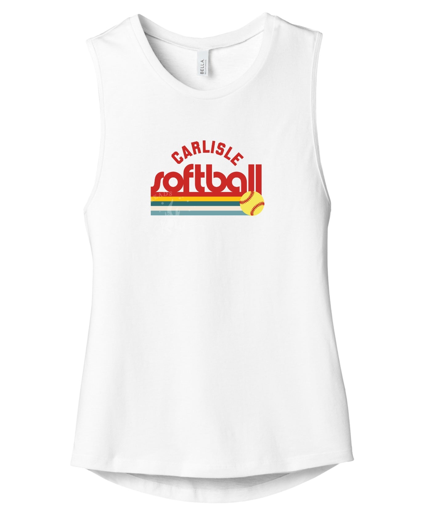 Carlisle Wildcats Retro Softball Muscle Tank | Women’s Game Day Tank