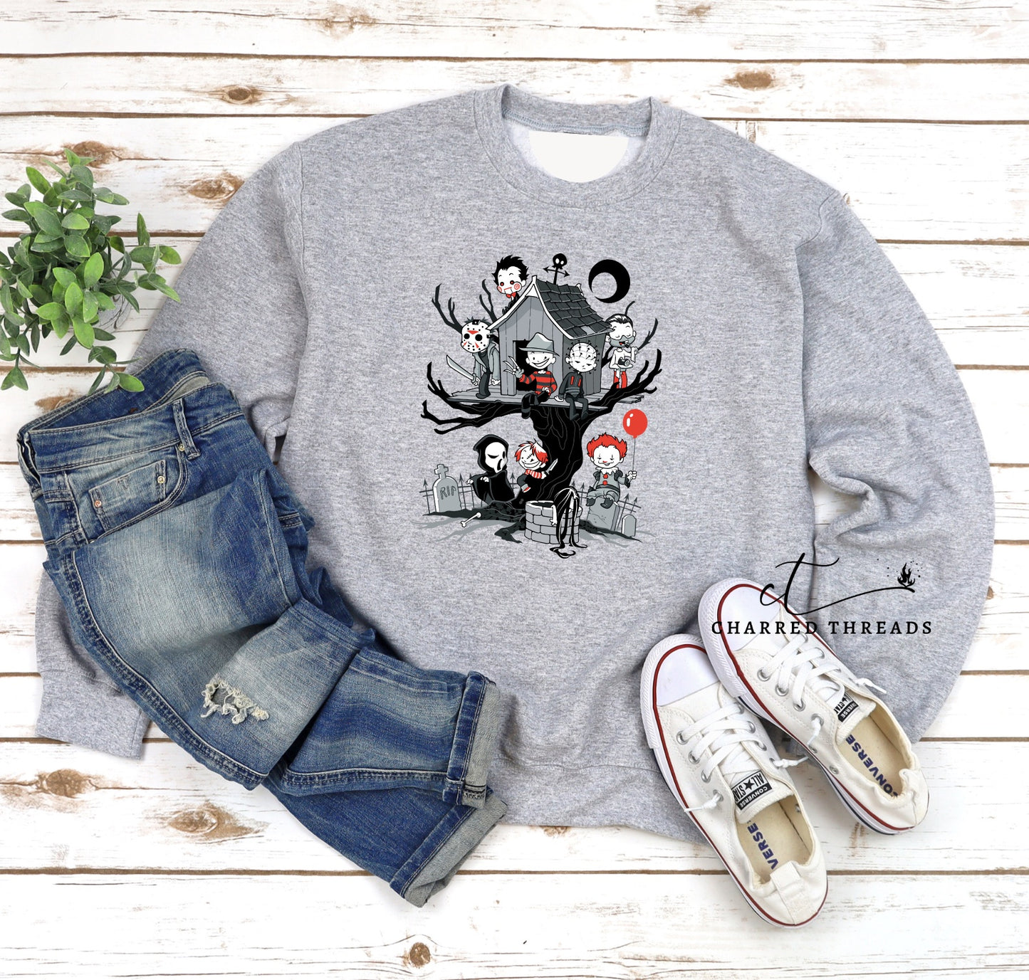 Baby Villains Tree House Crewneck Sweatshirt