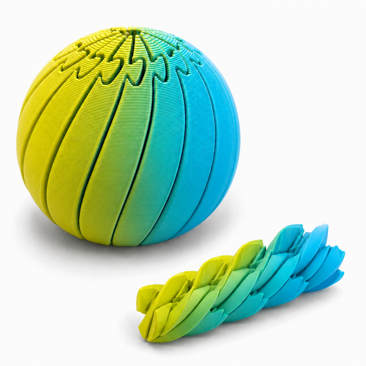 Twist & Bloom 3D Printed Fidget Ball