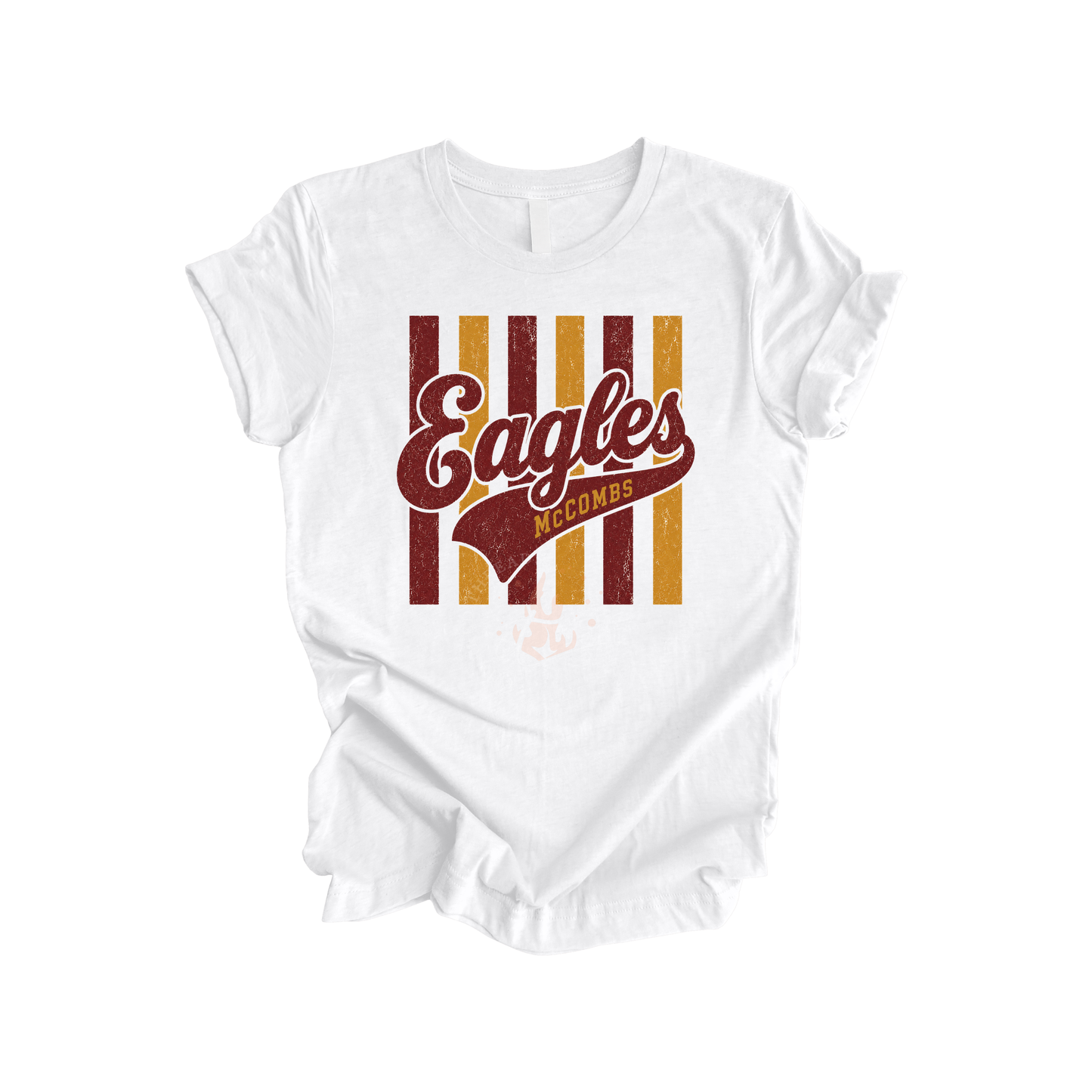 2026 McCombs Eagles Retro Stripe T-Shirt