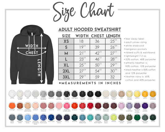 2023 Wright Elementary Staff BELLA+CANVAS Hooded Sweatshirt