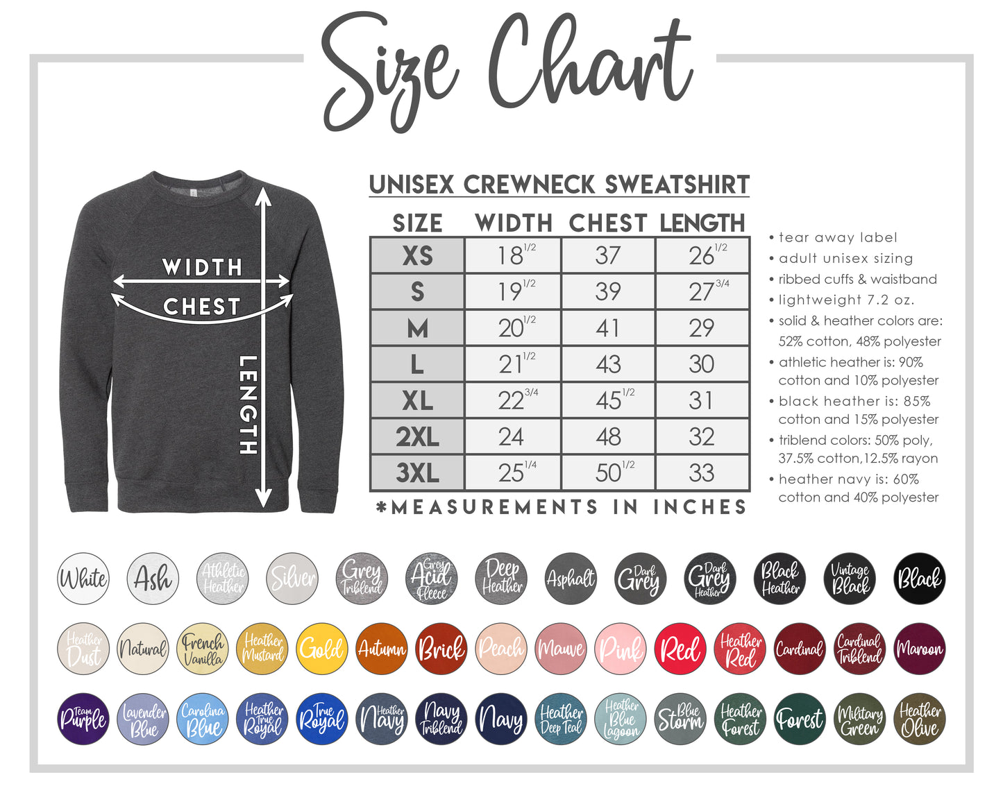 2023 Wright Elementary Staff BELLA+CANVAS Crewneck Sweatshirt