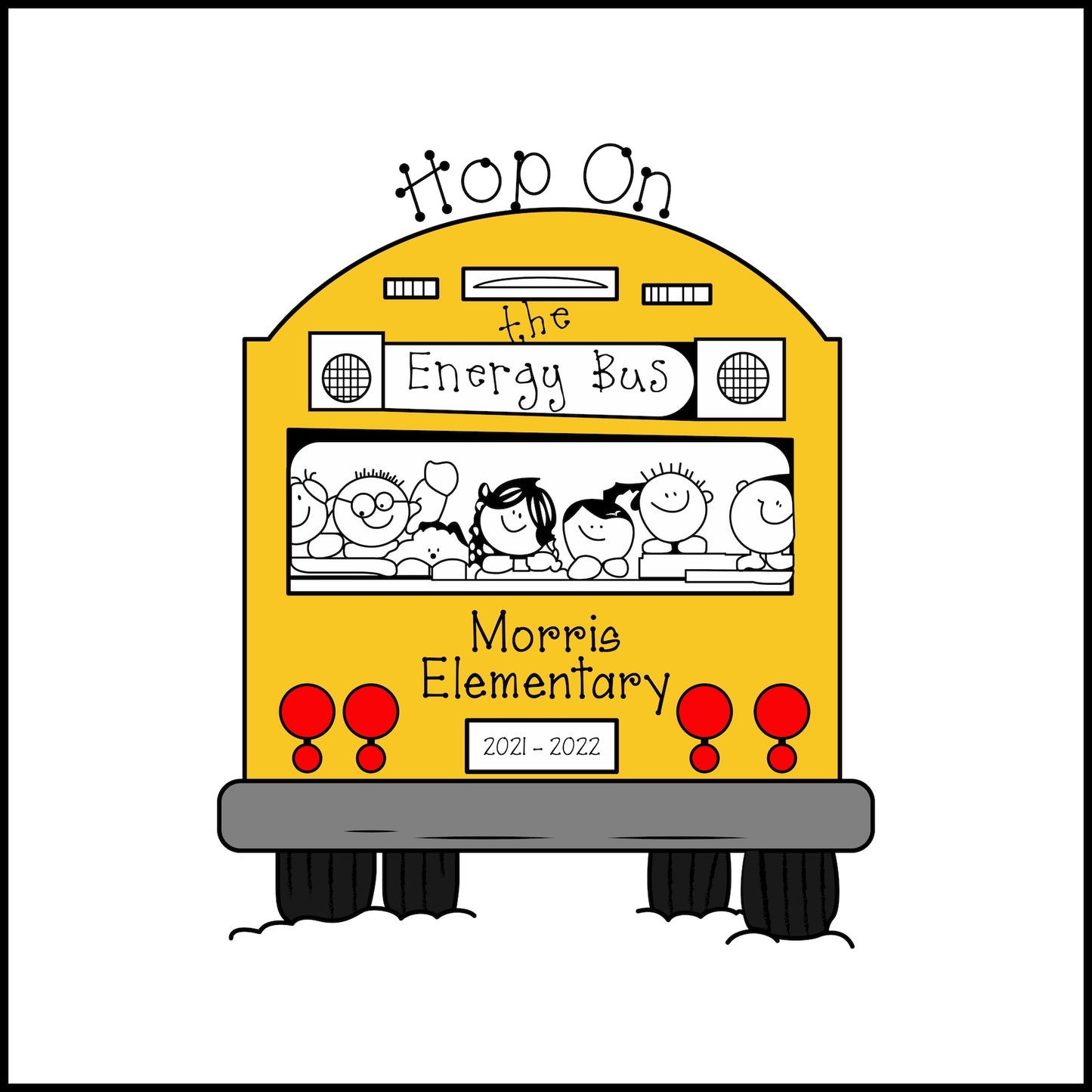 2021 Morris Elementary Hop on the Energy Bus Apparel Collection