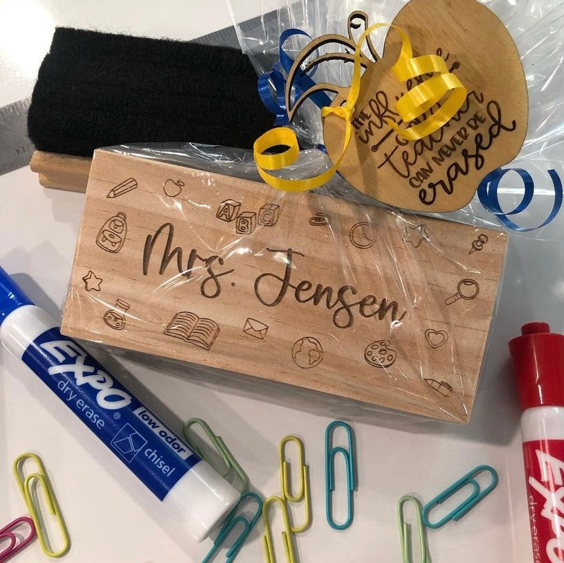 Personalized Dry Erase Marker/Whiteboard Eraser