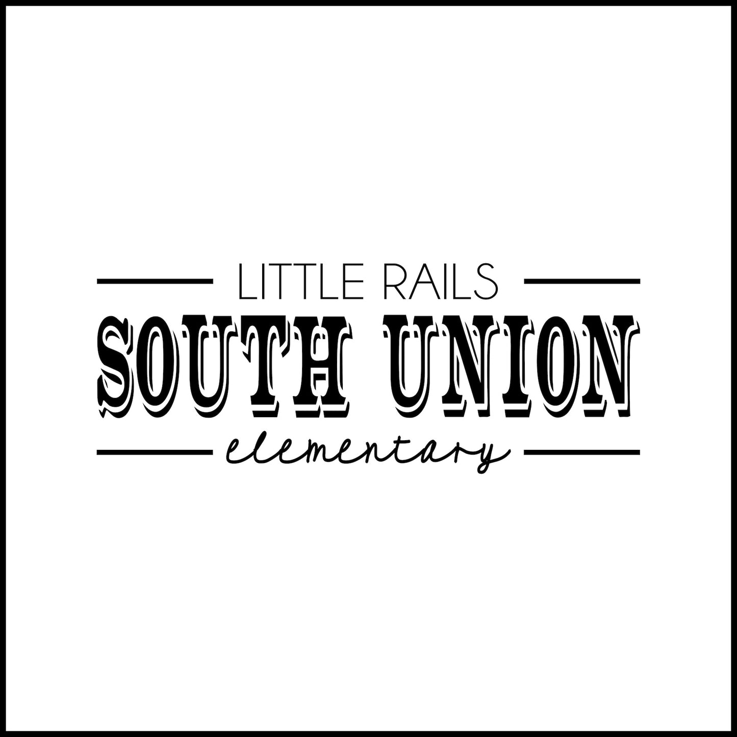 2019 South Union Elementary Little Rails Apparel Collection