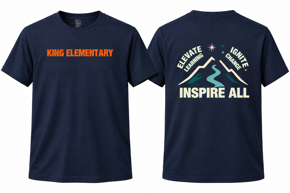 2025 King Elementary Inspire All Short Sleeve T-Shirt