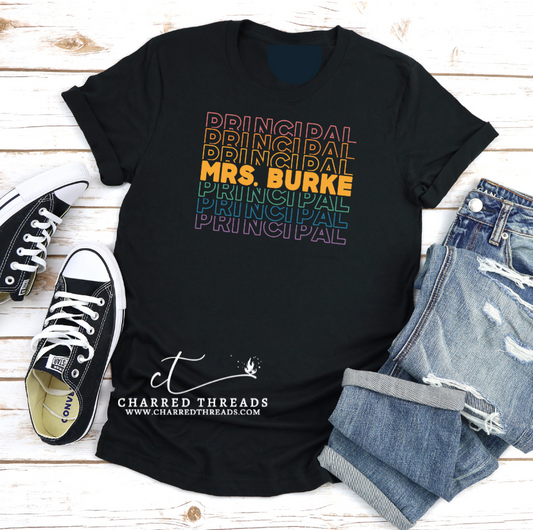 Personalized Name and Position Simple Short Sleeve Graphic Collection