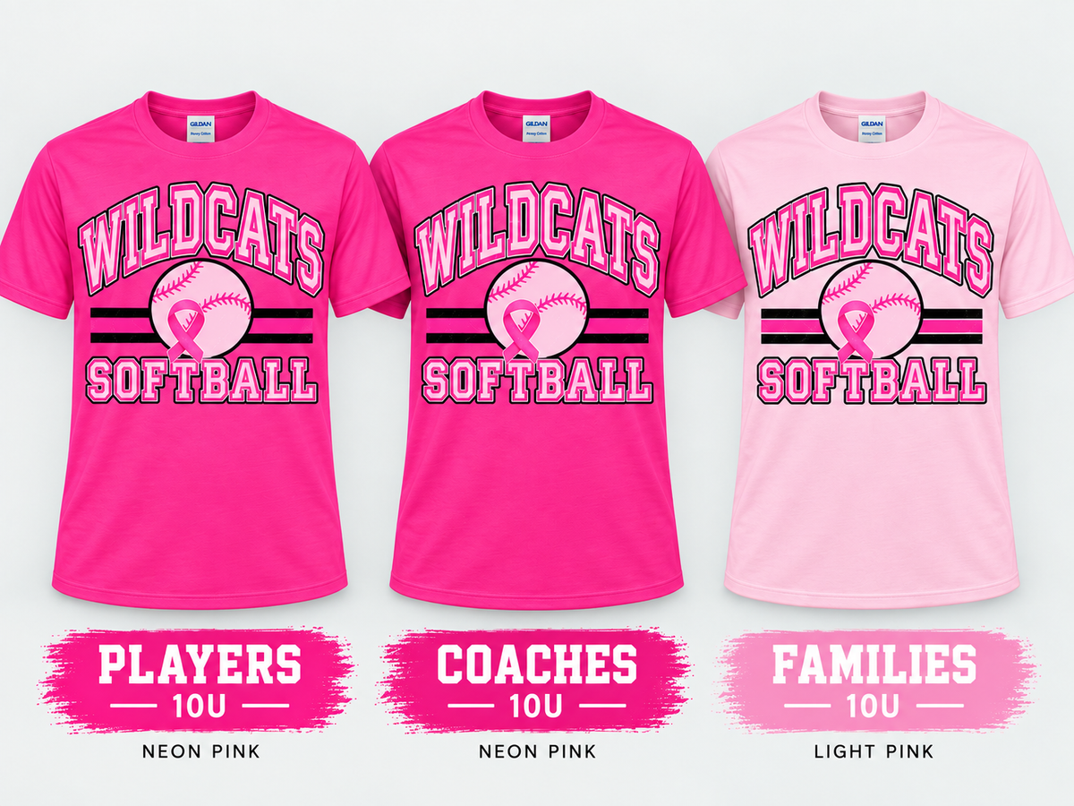 Wildcats Softball Pink Out Spirit Tee