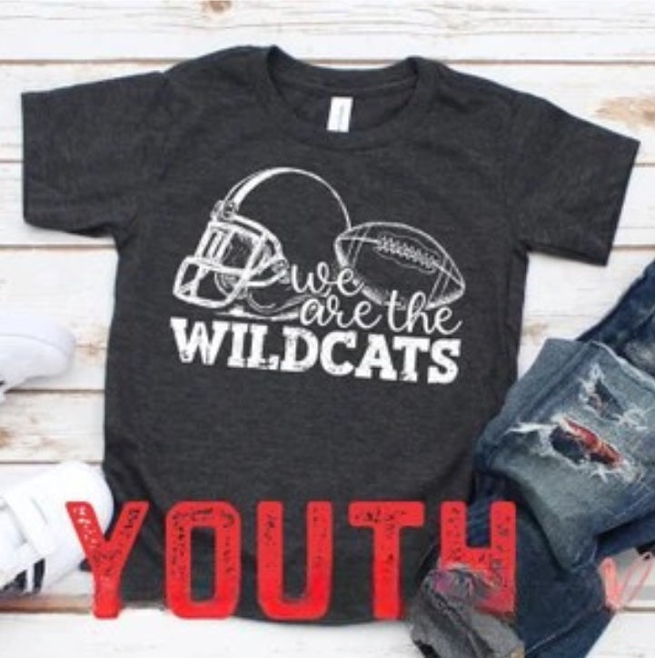 We are the Wildcats football Short Sleeve Graphic T-Shirt