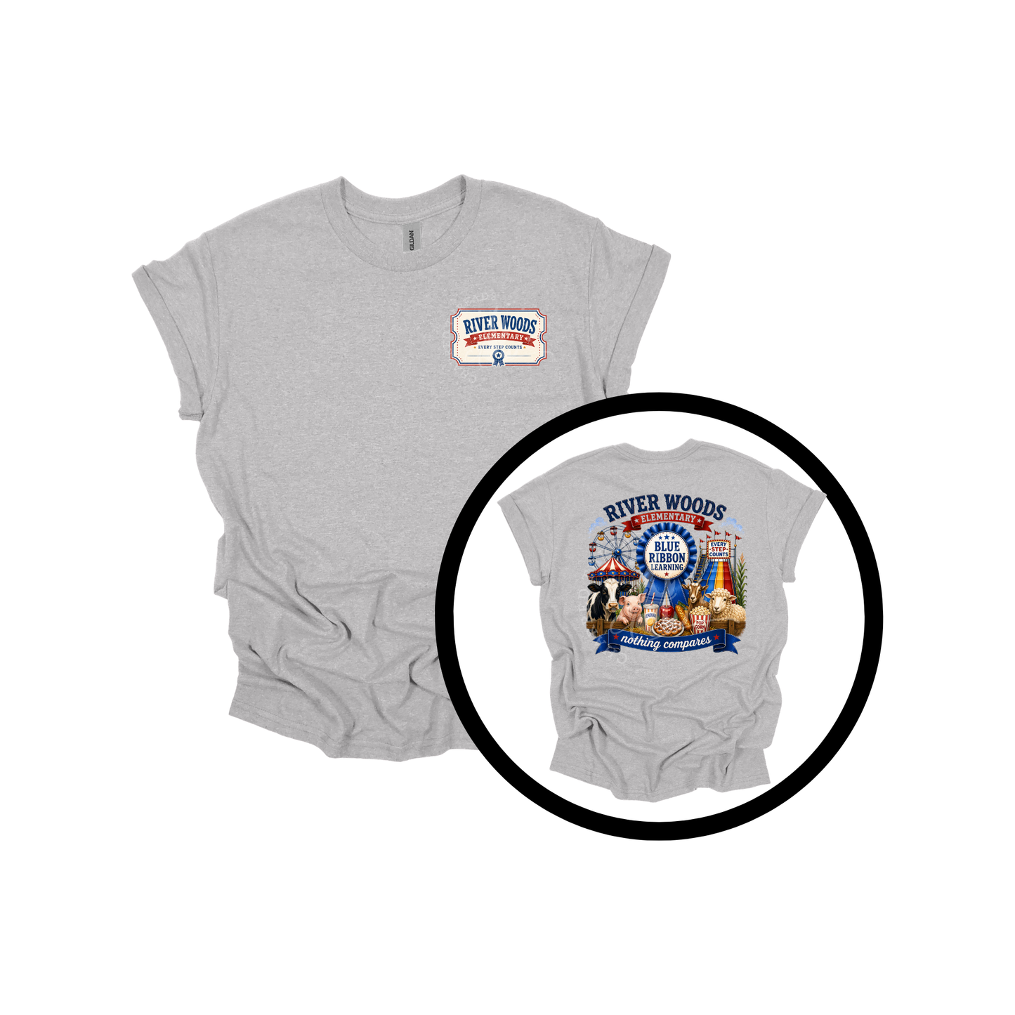 2026 River Woods Elementary Blue Ribbon T-Shirt