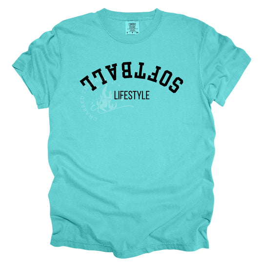 Softball Lifestyle Tee | Minimal Softball Shirt | Comfort Colors Tee | Neon & Bright Options