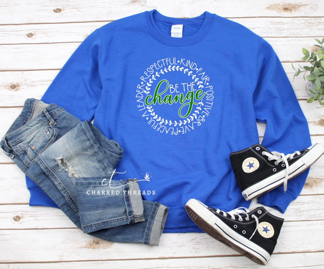 2020 Findley Elementary Be the Change Crewneck Sweatshirt