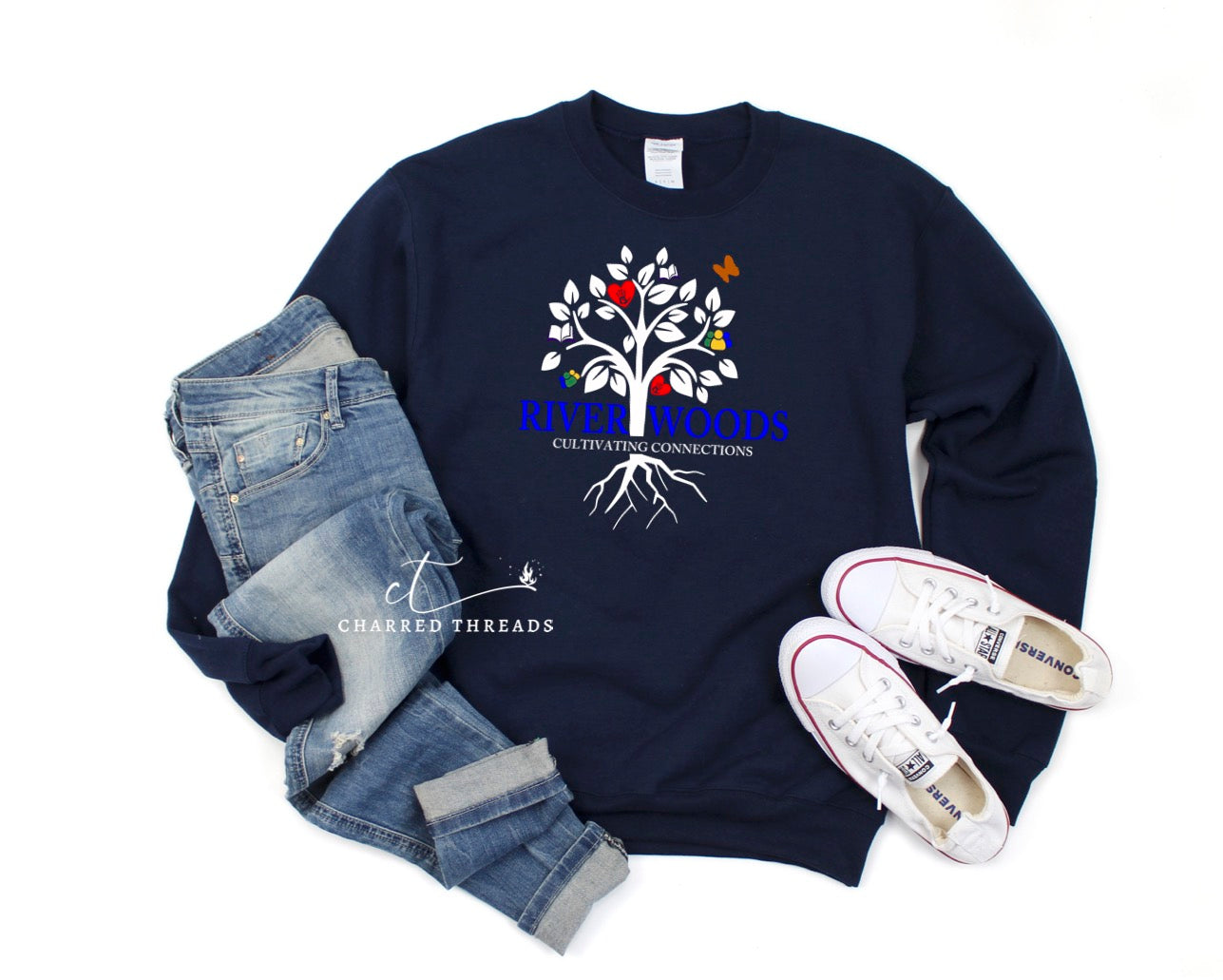 2019 River Woods Elementary Cultivating Connections Crewneck Sweatshirt