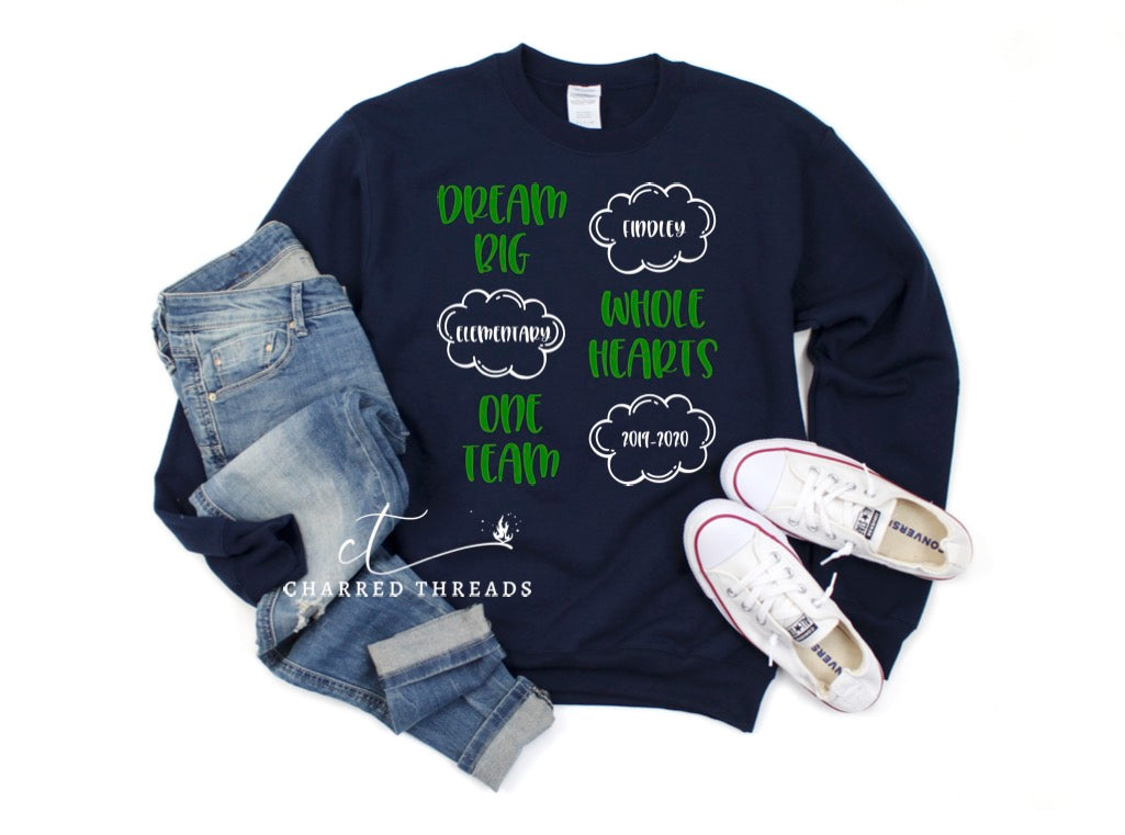 2019 Findley Elementary Dream Big Crewneck Sweatshirt