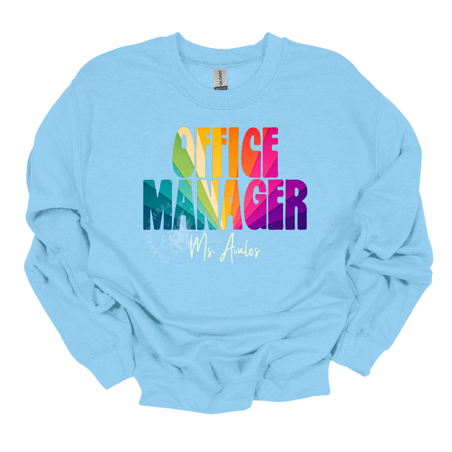 Rainbow Role Personalized Shirt | Custom Staff Job Title & Name Tee